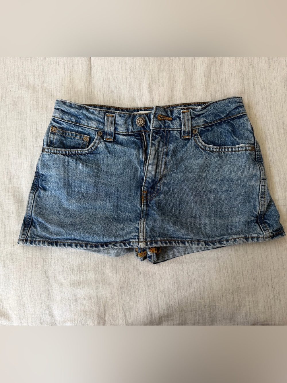 Zara Light Blue Denim Jean Shorts